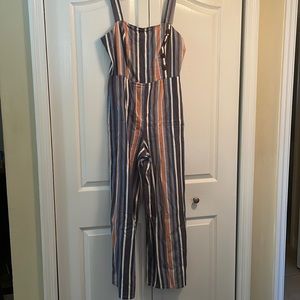 Stripped Juniors Jumpsuit